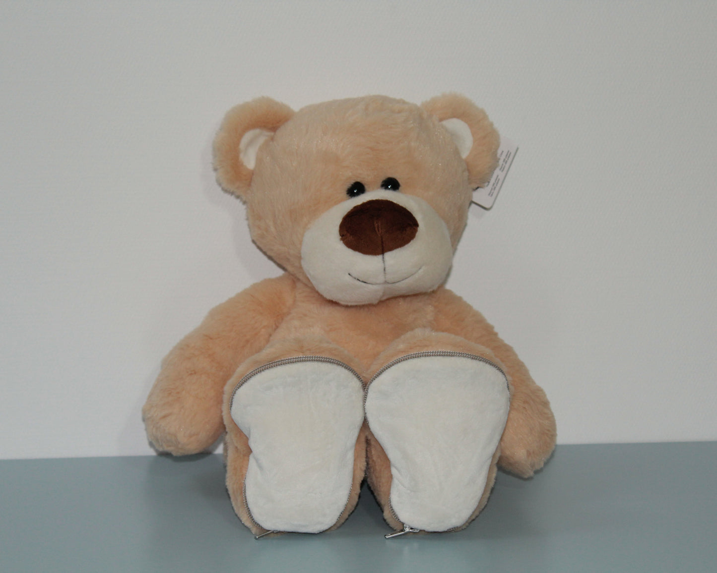 Knuffel met gepersonaliseerde voetjes