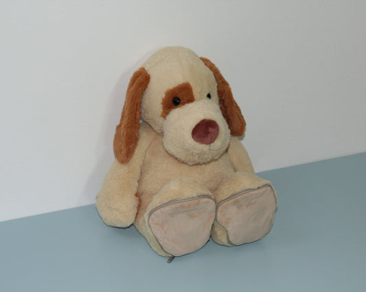 Hond knuffel met gepersonaliseerde voetjes