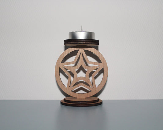 Waxinelichthouder Kerst