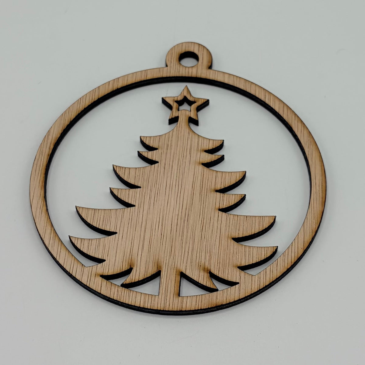 Houten kerstballen