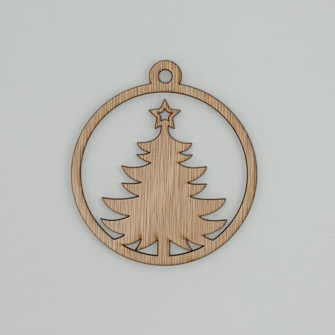 Houten kerstballen