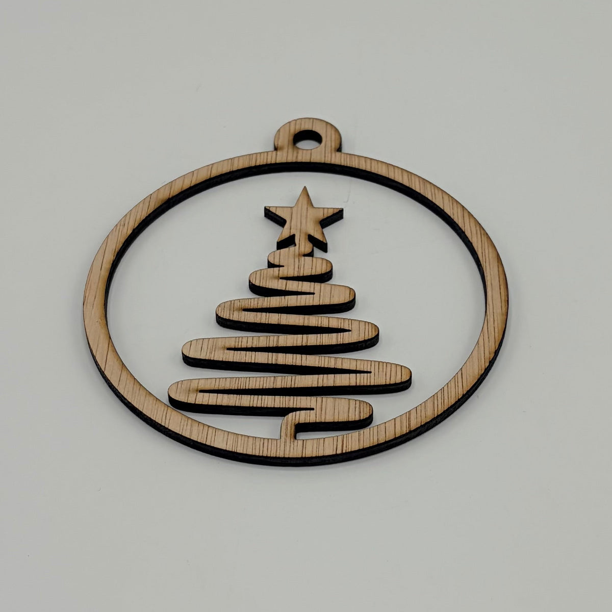 Houten kerstballen