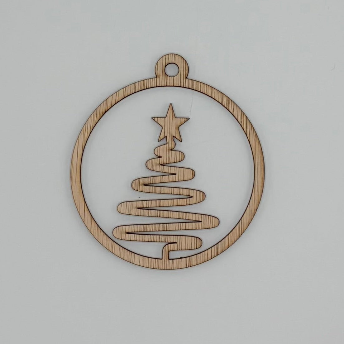 Houten kerstballen